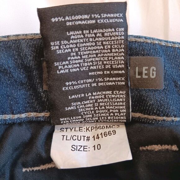 Kut From The Kloth Jeans Women’s Size 10 Stevie Straight Leg Dark Wash - Picture 13 of 13